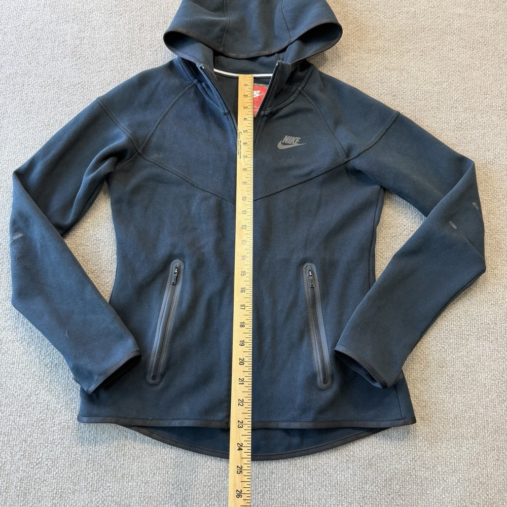 Nike Women's Athletic Full Zip Black Hoodie Tech Fleece Jacket Size Medium - Picture 3 of 12